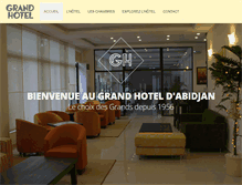 Tablet Screenshot of grandhotelabidjan.com